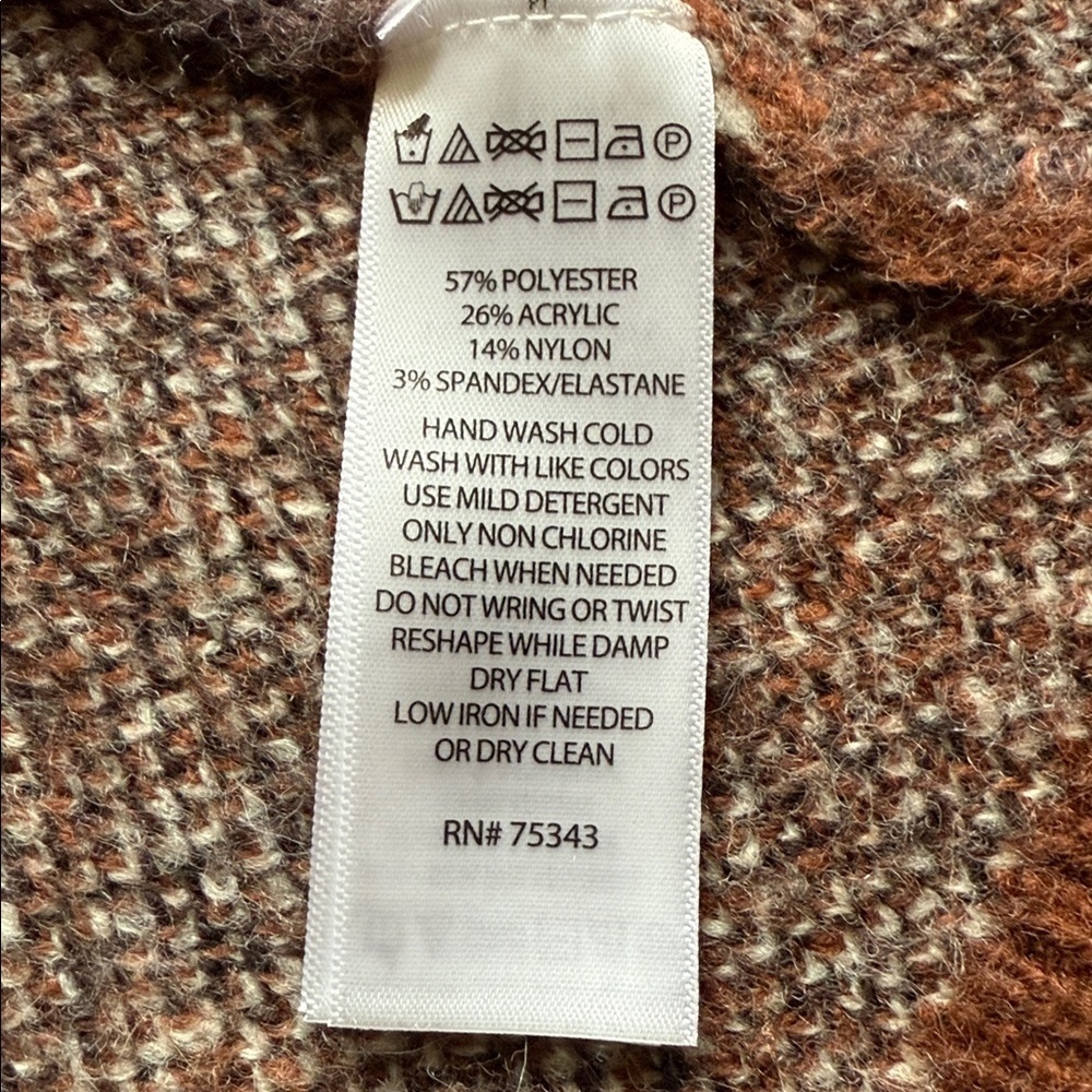 Tahari Southwestern Design Open Cardigan - size S - Picture 5 of 5
